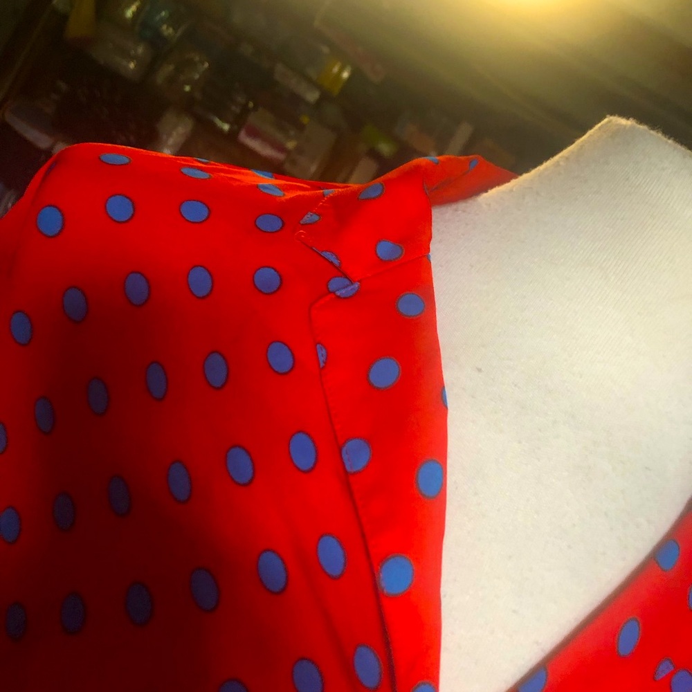 allegra k dress xl  With Polka Dots